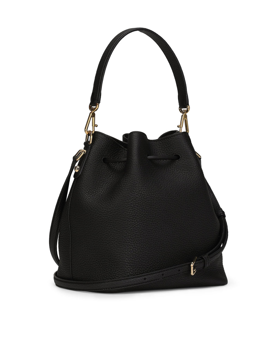 Bucket bag with shoulder strap