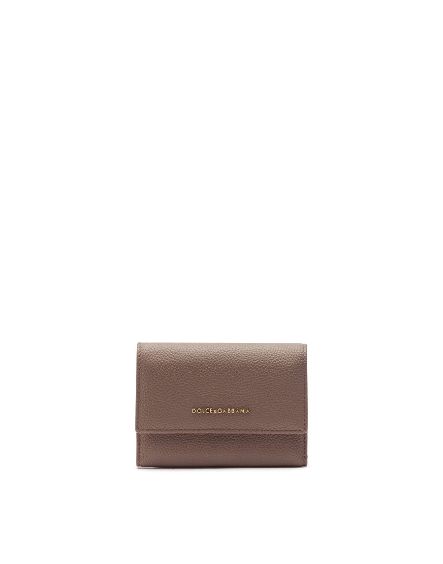 Wallet in drummed calf leather