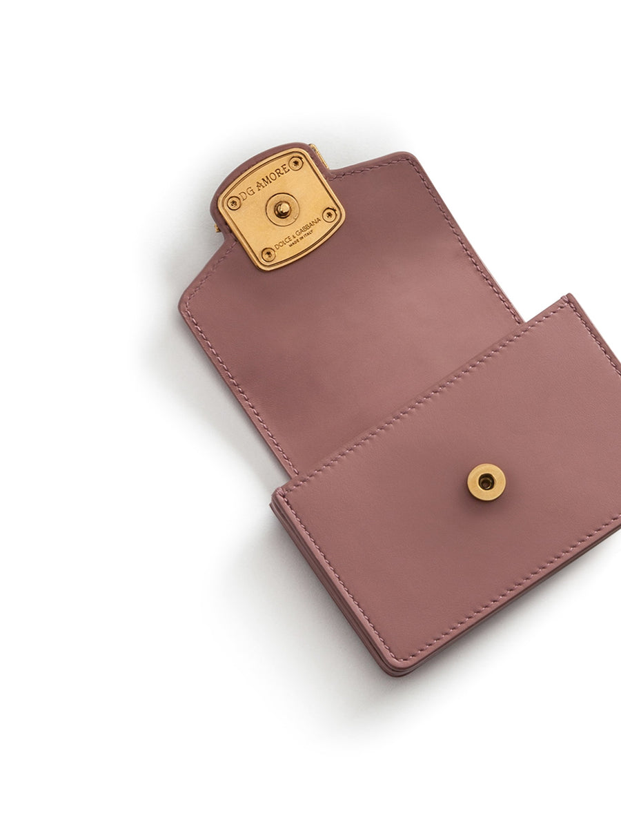 Card holder in soft calf leather DG Amore