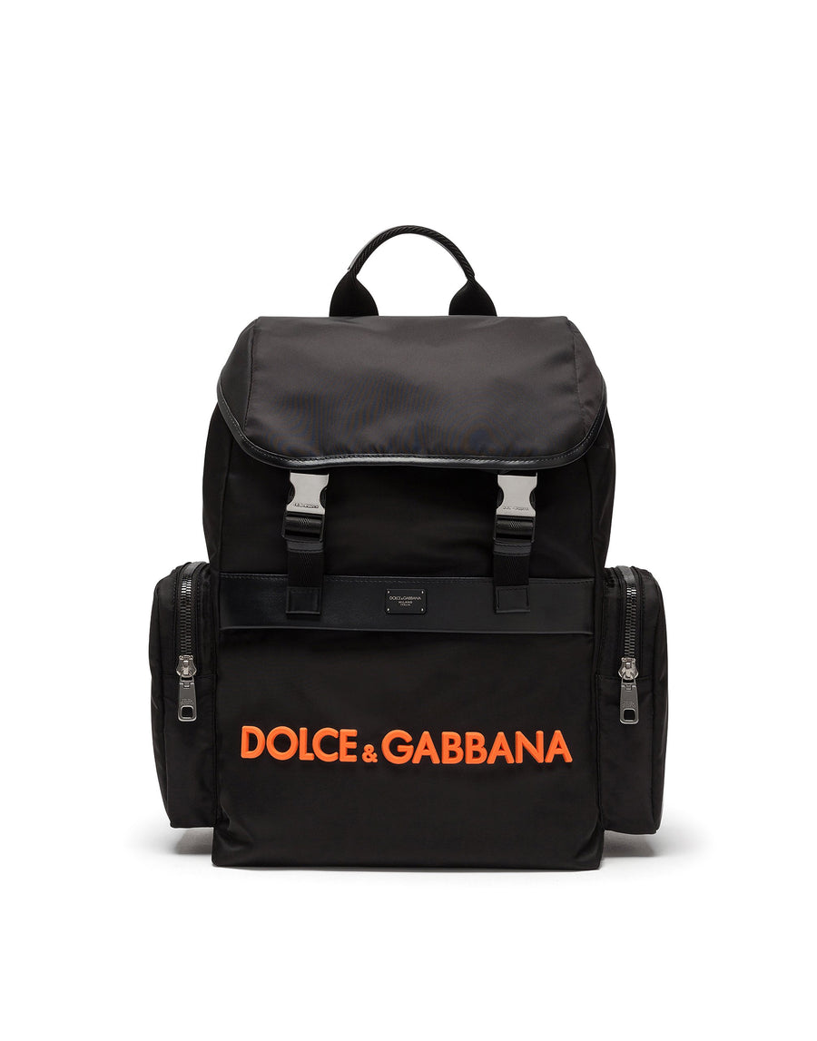 Sicilia DNA backpack in nylon with rubber logo