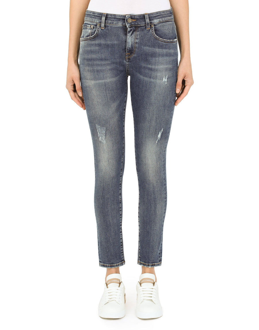 Five-pocket stretch jeans