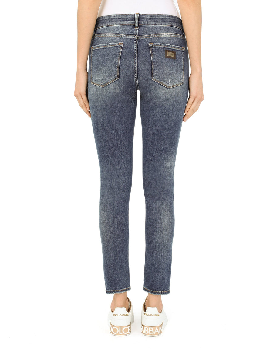 Five-pocket stretch jeans