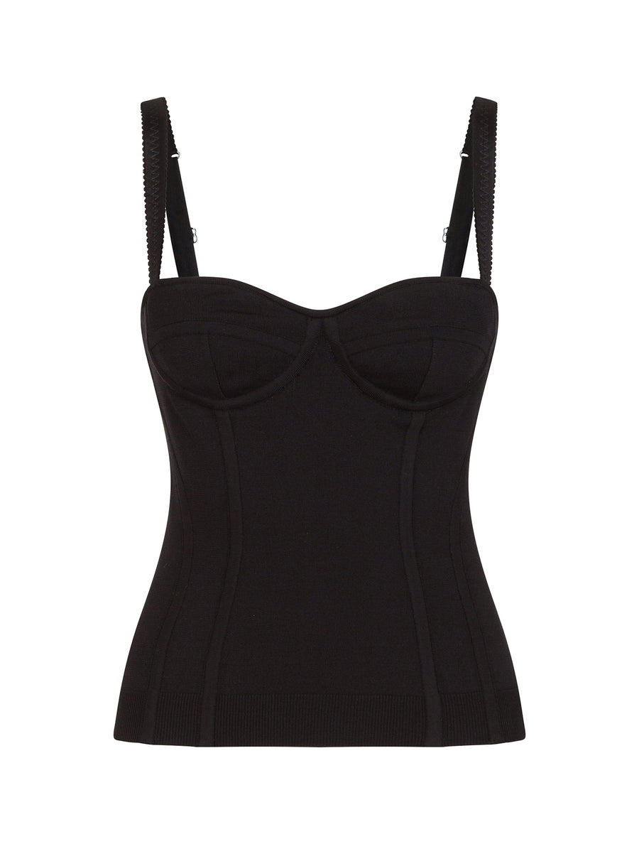 BUSTIER TOP WITH SWEETHEART NECKLINE