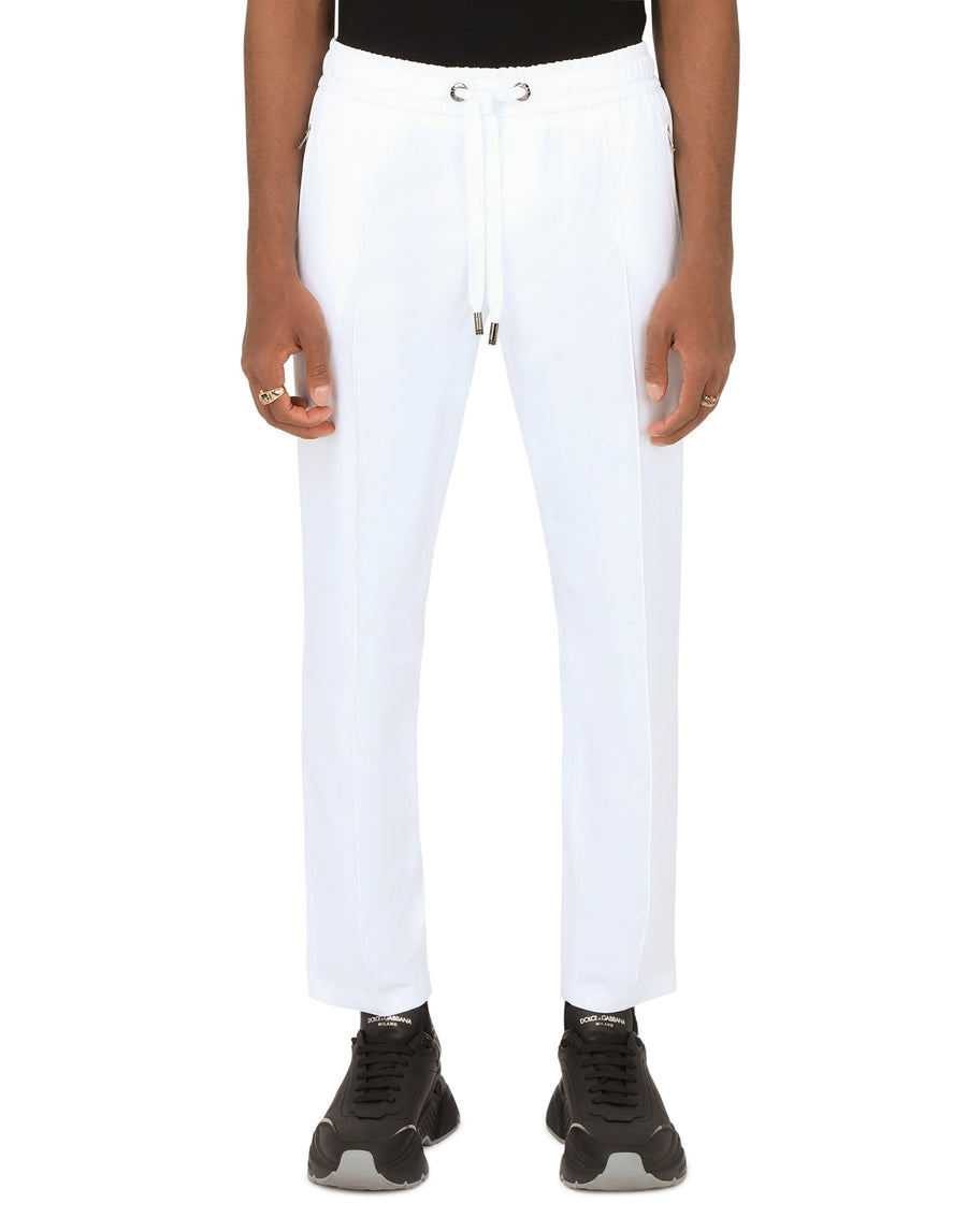 Jogging pants with pockets and zipper