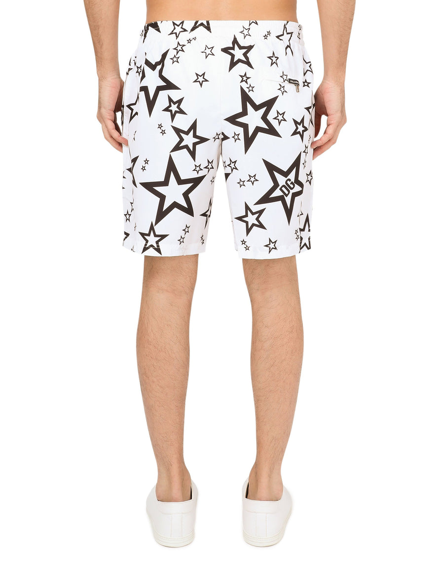 Medium swim shorts with stars print