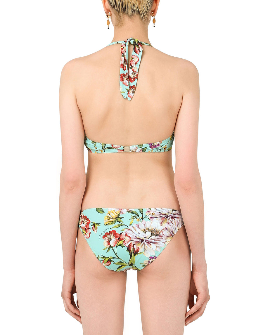 Floral bikini with laces