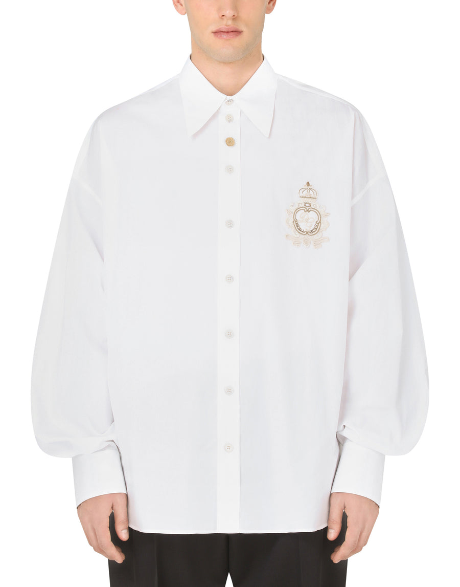 Cotton shirt with DG patch