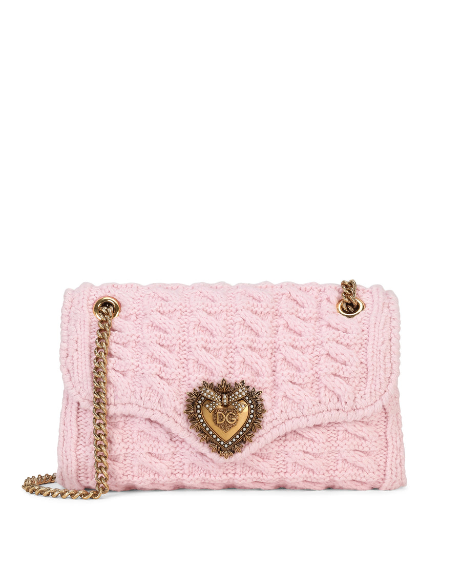 Large knit Devotion shoulder bag