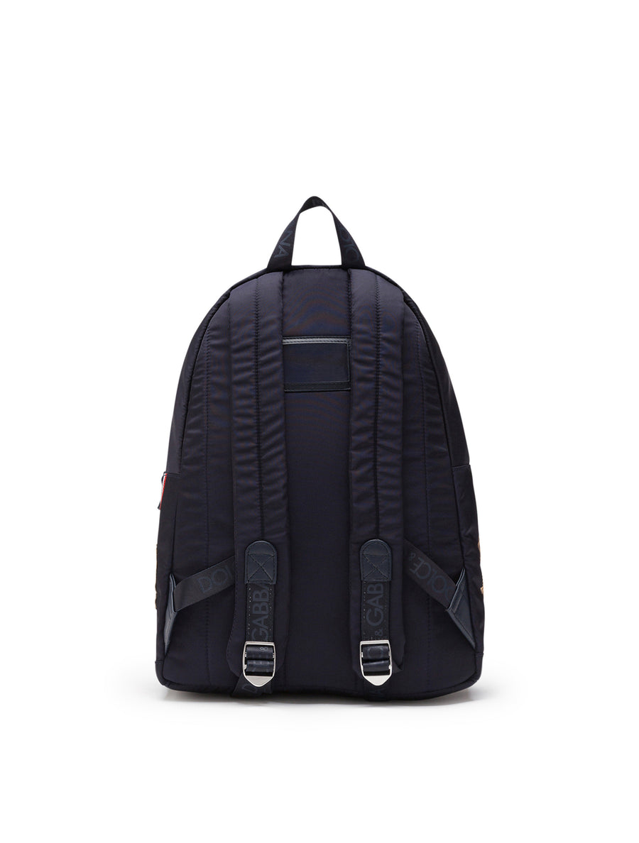 NYLON BACKPACK WITH MEDAL PRINT