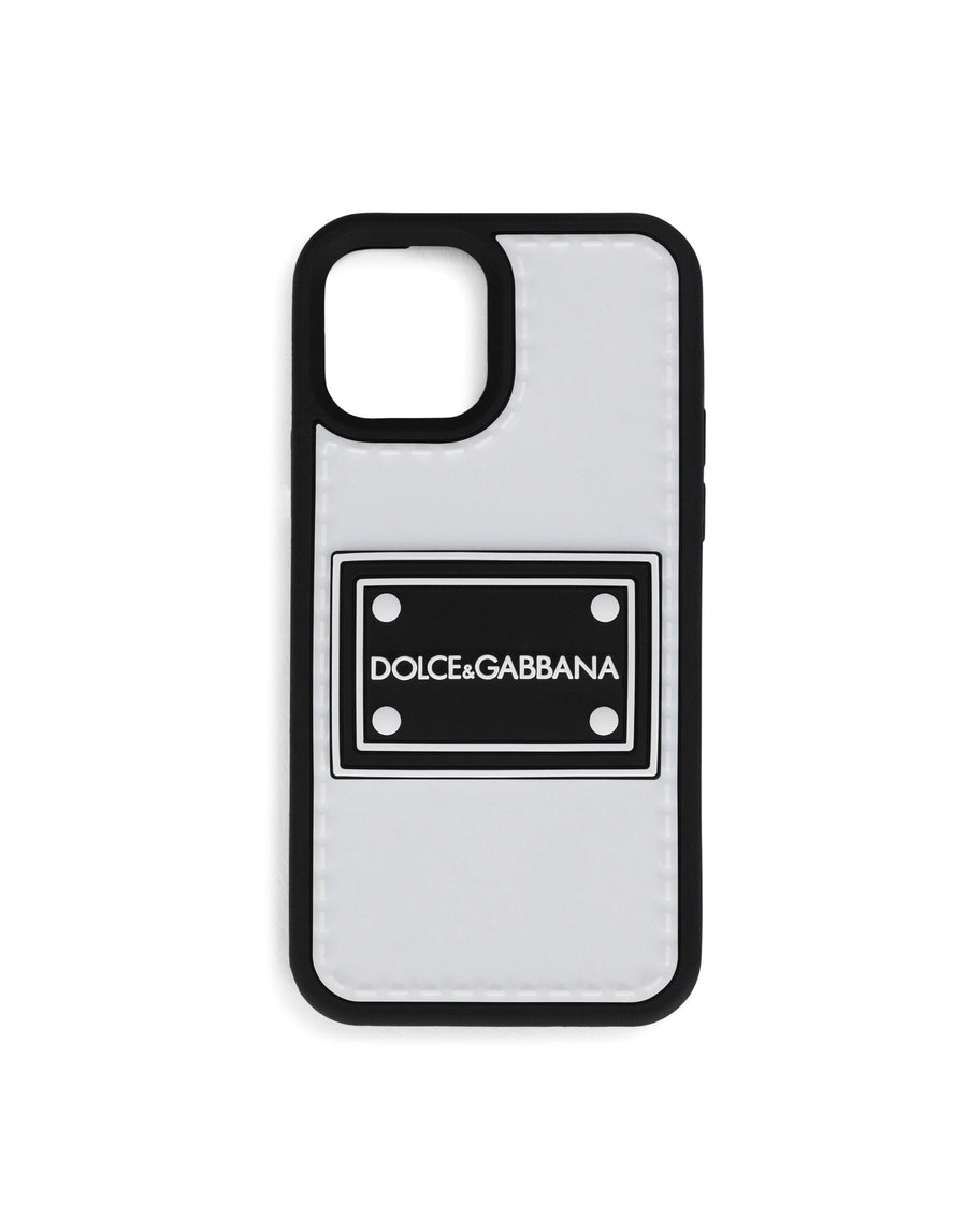 Rubber iPhone 12 Pro cover with branded plate