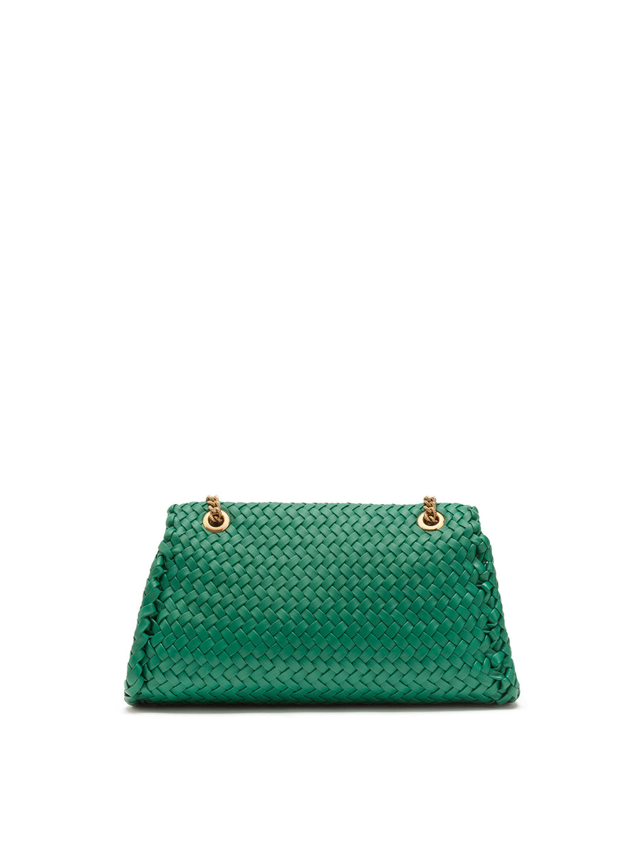 Large Devotion shoulder bag in woven nappa leather