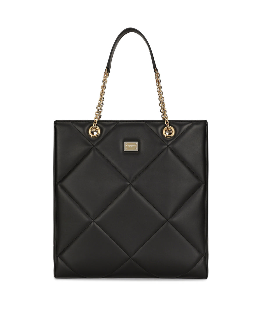 Quilted calfskin Jungle shopper