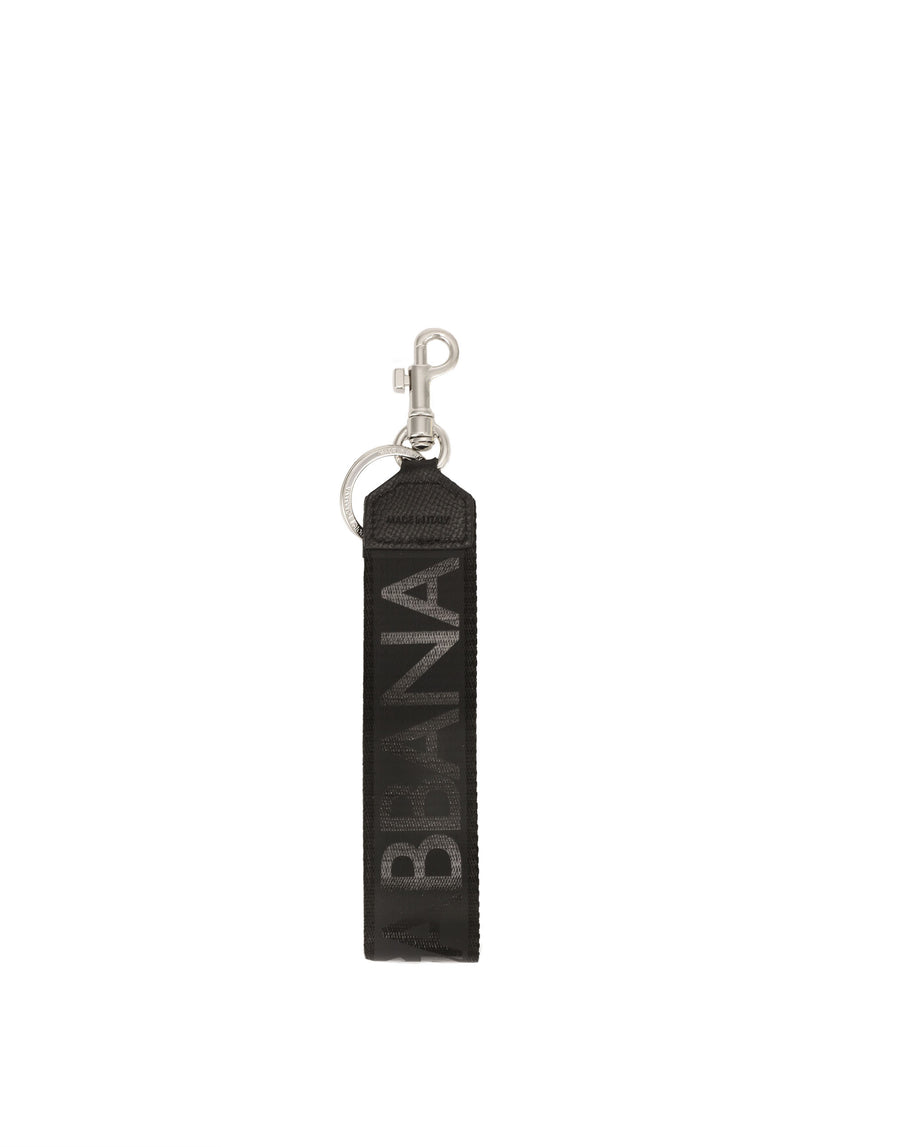 Keyring with snap-hook and logo lettering