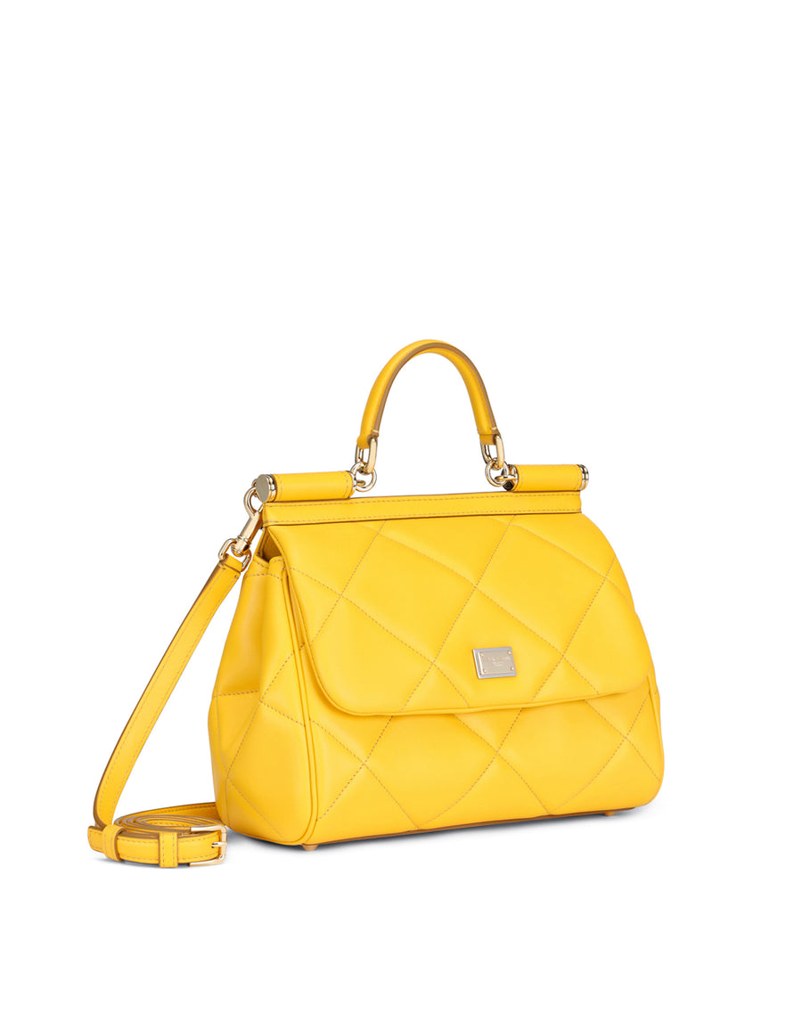 Medium Sicily bag in quilted Aria calfskin