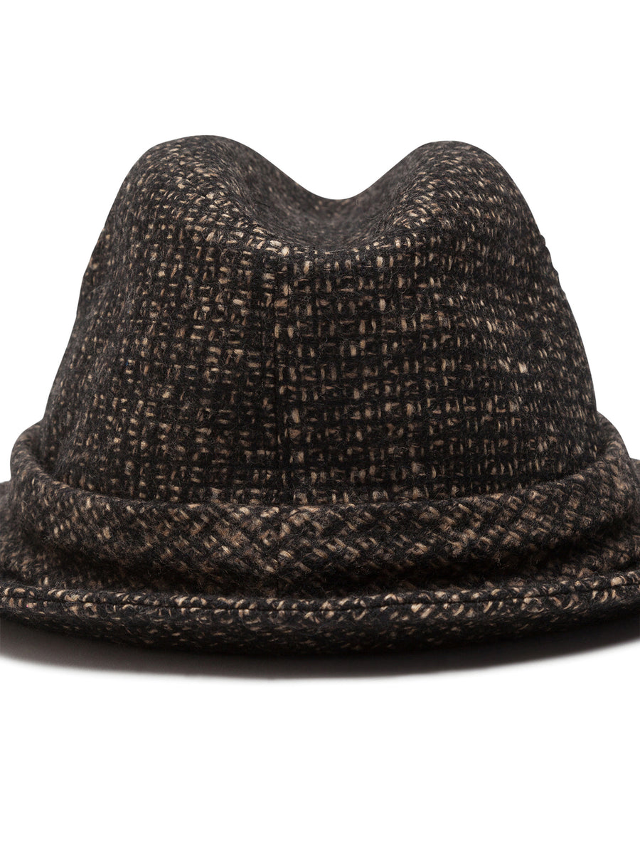 FEDORA HAT IN MICRO TWEED