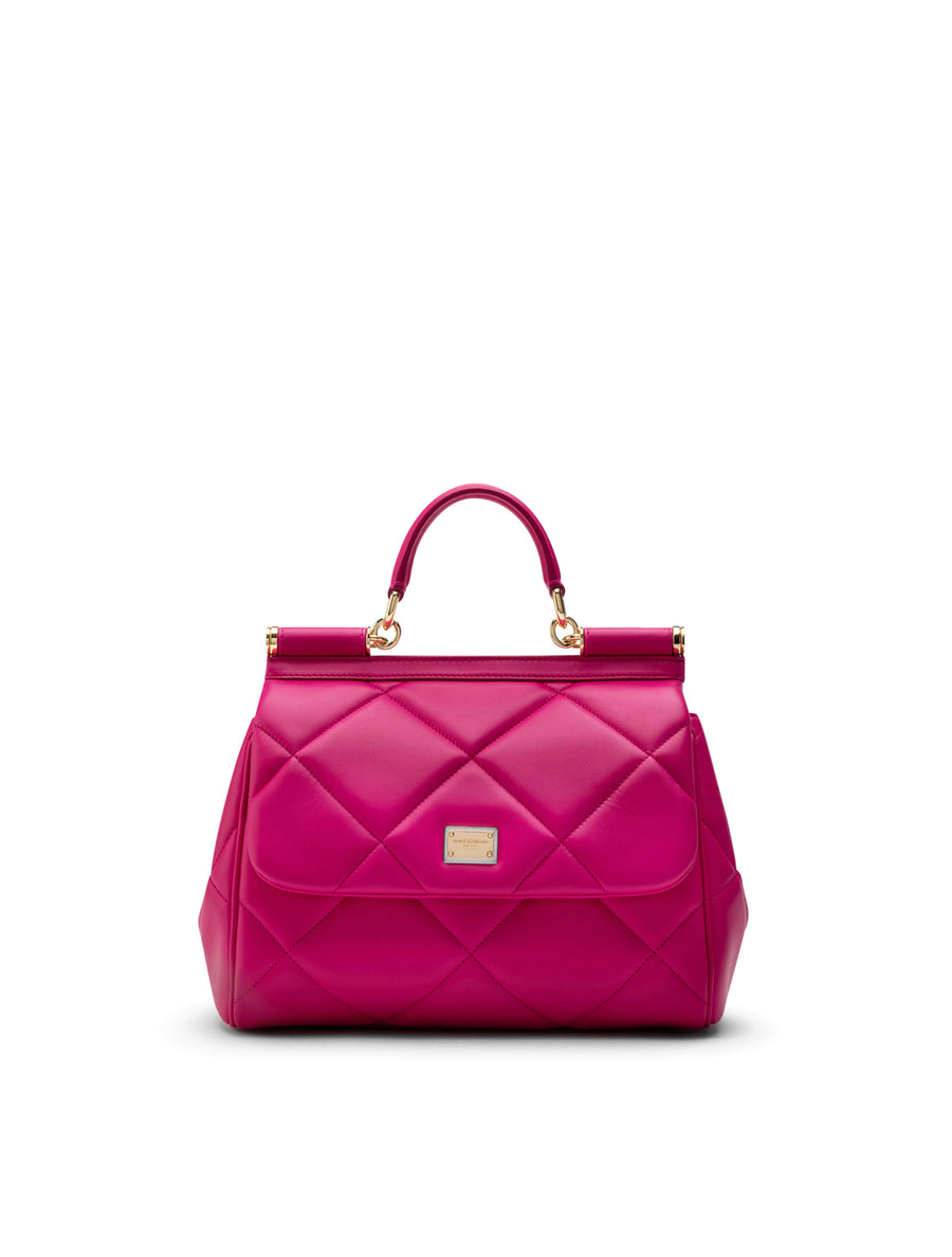 Medium Sicily bag in quilted Aria calfskin