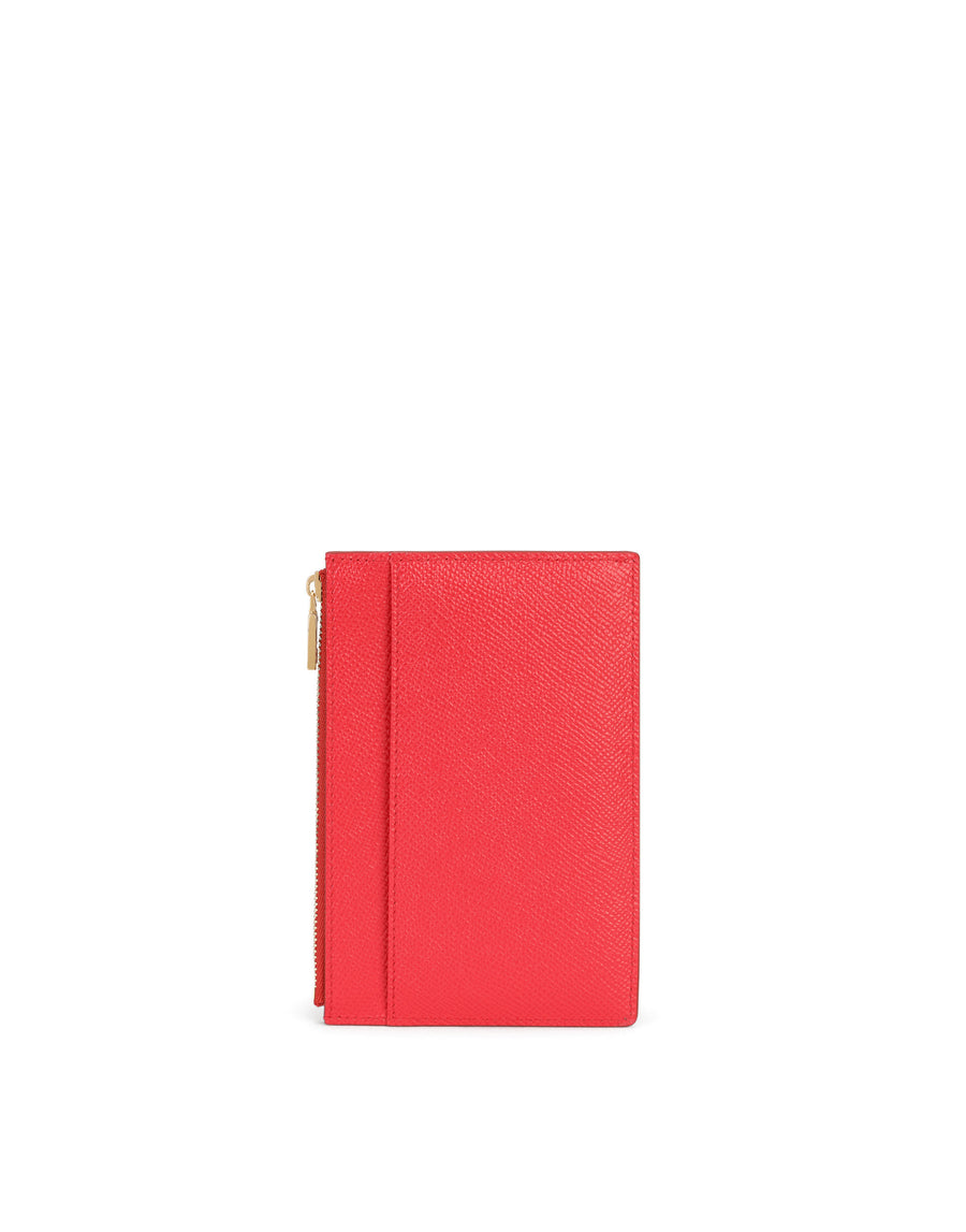 LARGE VERTICAL DAUPHINE CALFSKIN CREDIT CARD HOLDER