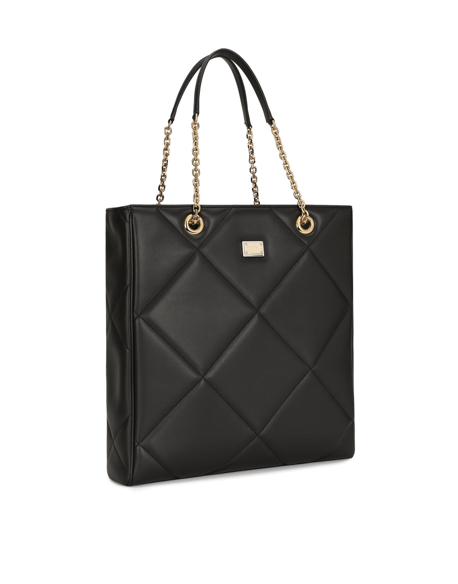 Quilted calfskin Jungle shopper