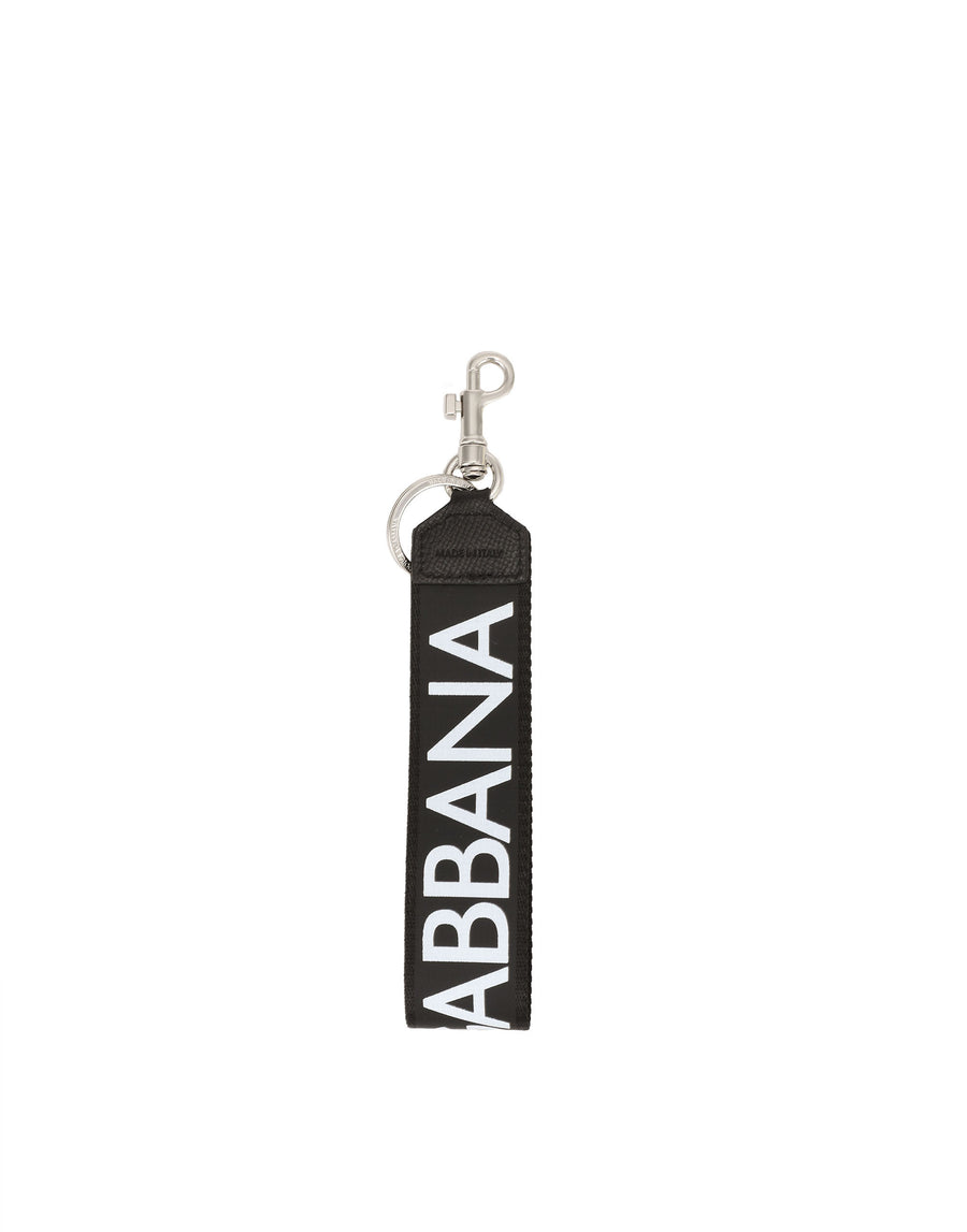 Keyring with snap-hook and logo lettering