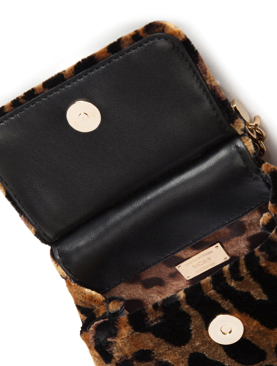 Micro Sicily bag with leopard print