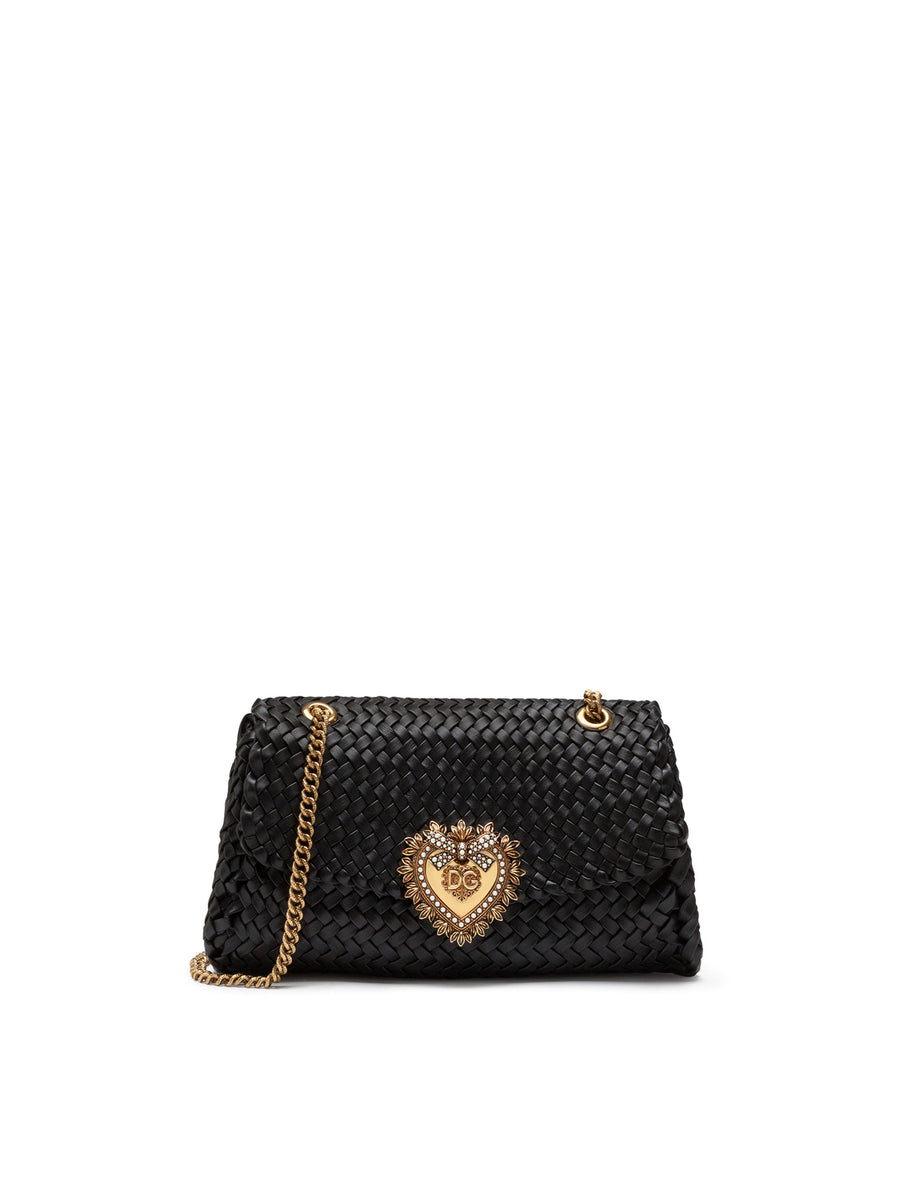 Large Devotion shoulder bag in woven nappa leather