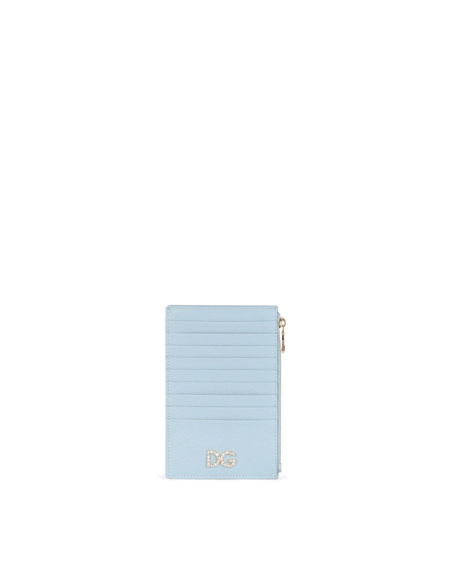 LARGE VERTICAL DAUPHINE CALFSKIN CREDIT CARD HOLDER