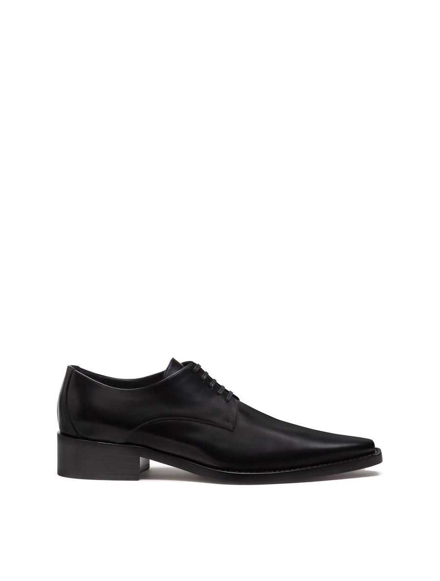 Lux calfskin derby shoes