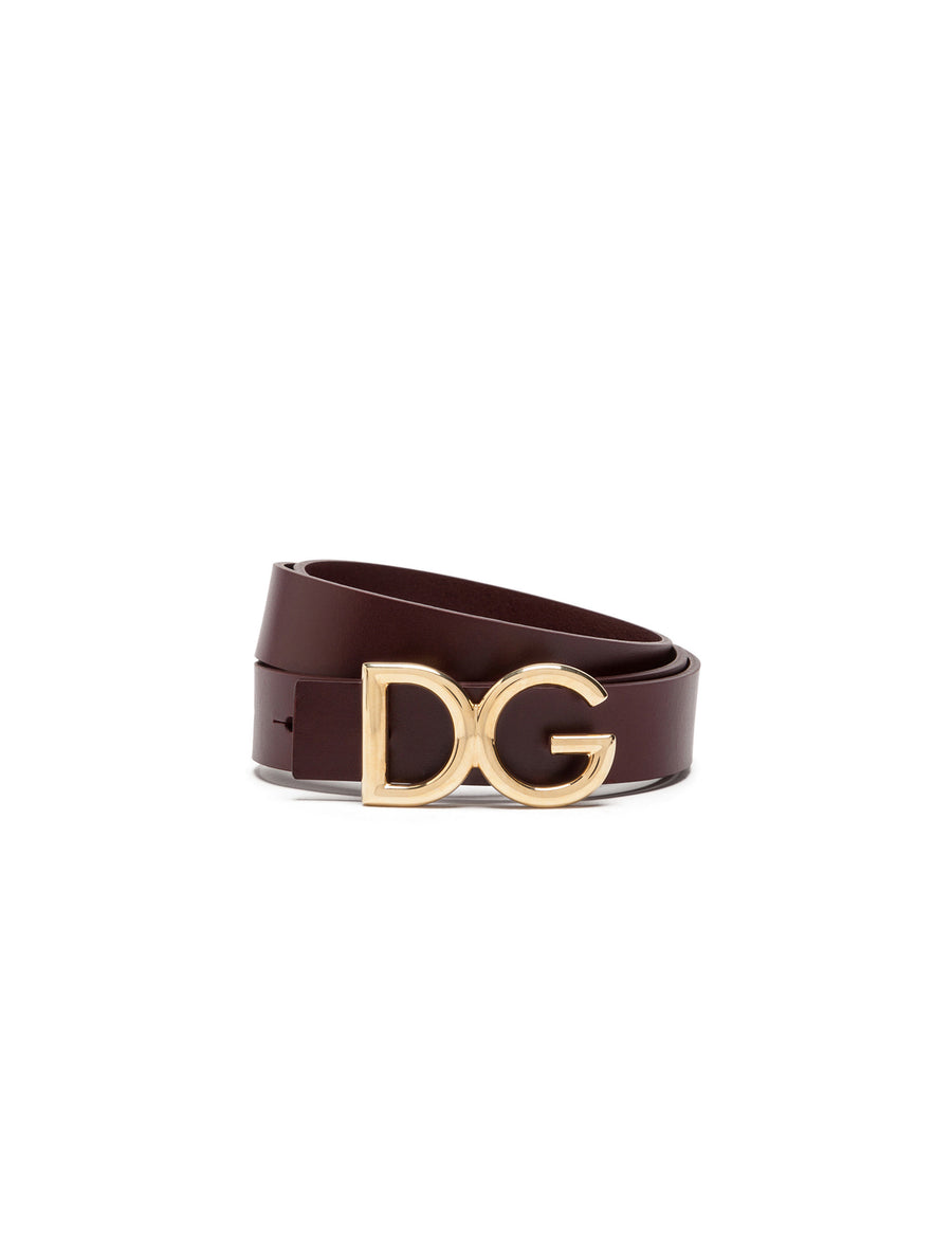 Dauphine leather belt