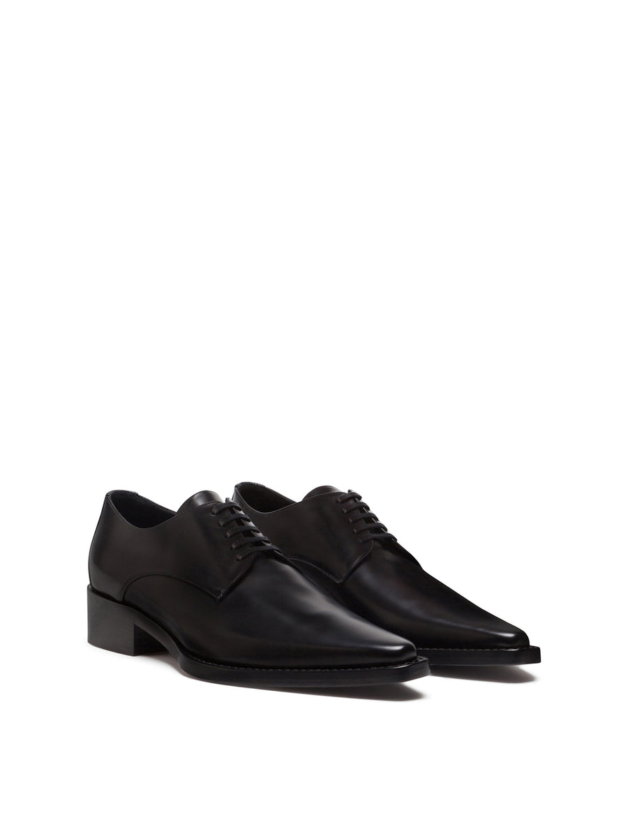 Lux calfskin derby shoes