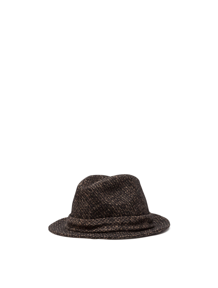 FEDORA HAT IN MICRO TWEED