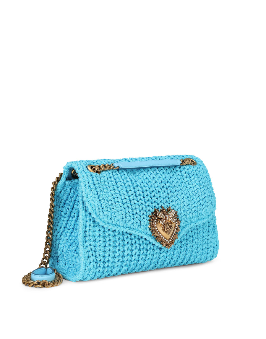 Large knit Devotion shoulder bag