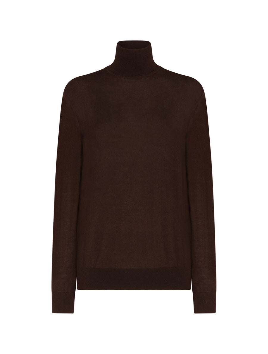 HIGH NECK SWEATER IN CASHMERE