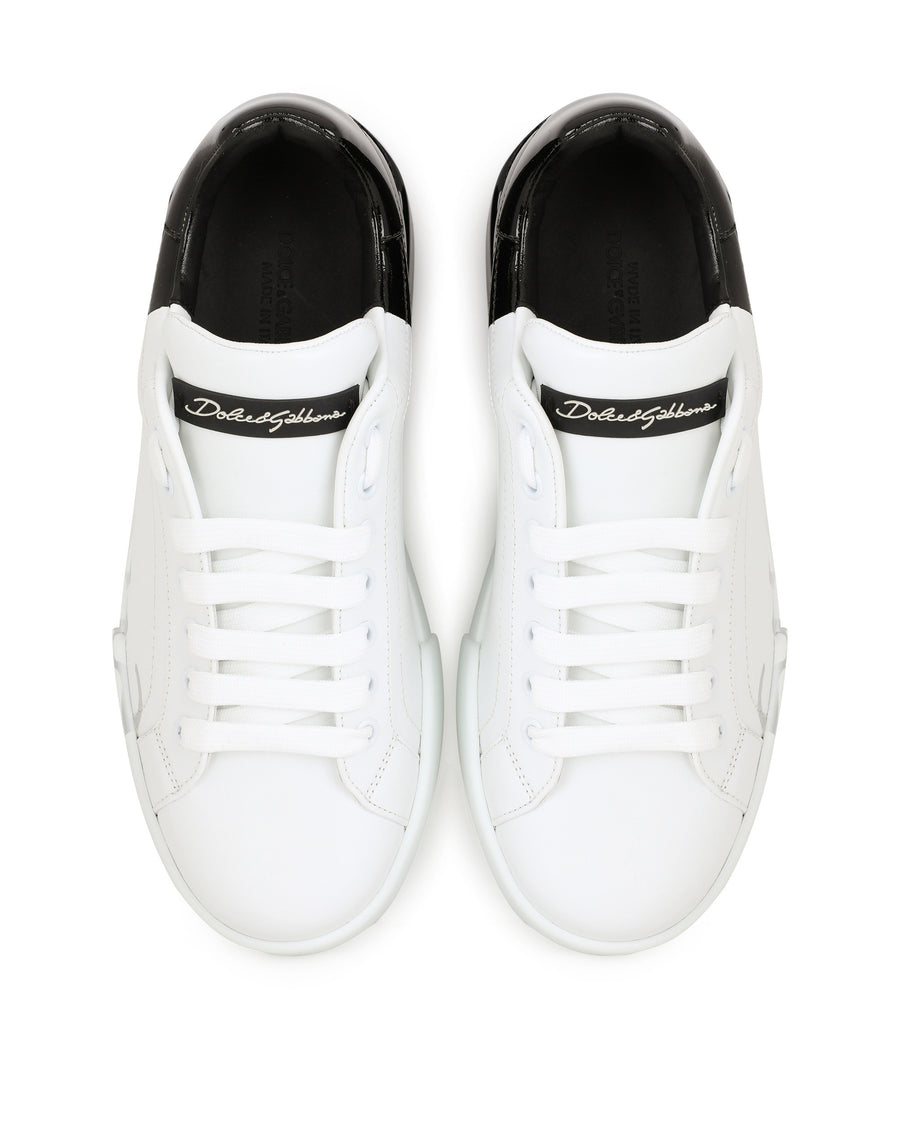 Two-tone DG sneakers with laces