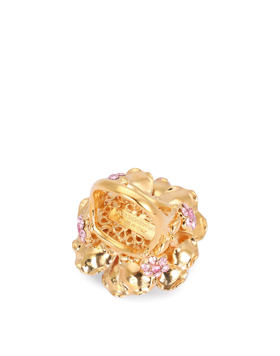 Brass floral ring