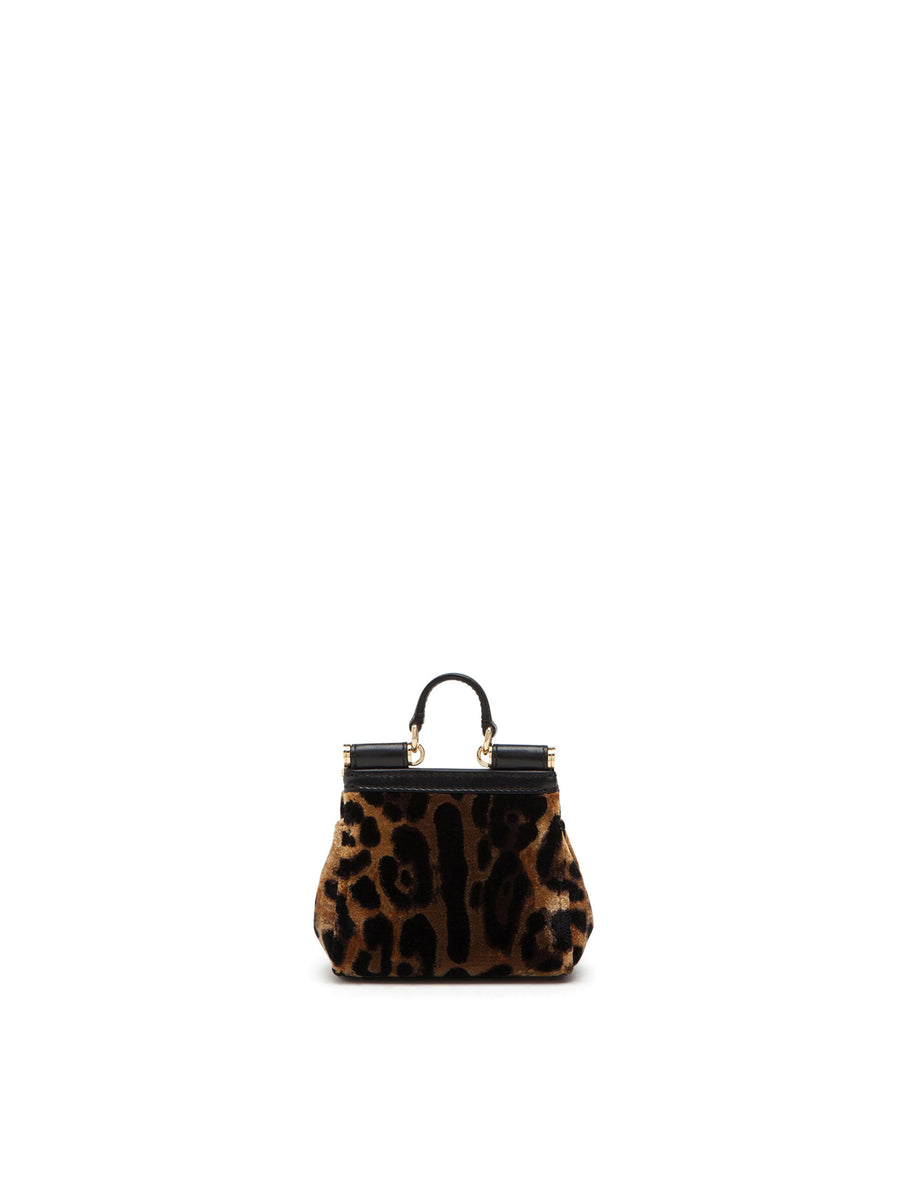 Micro Sicily bag with leopard print