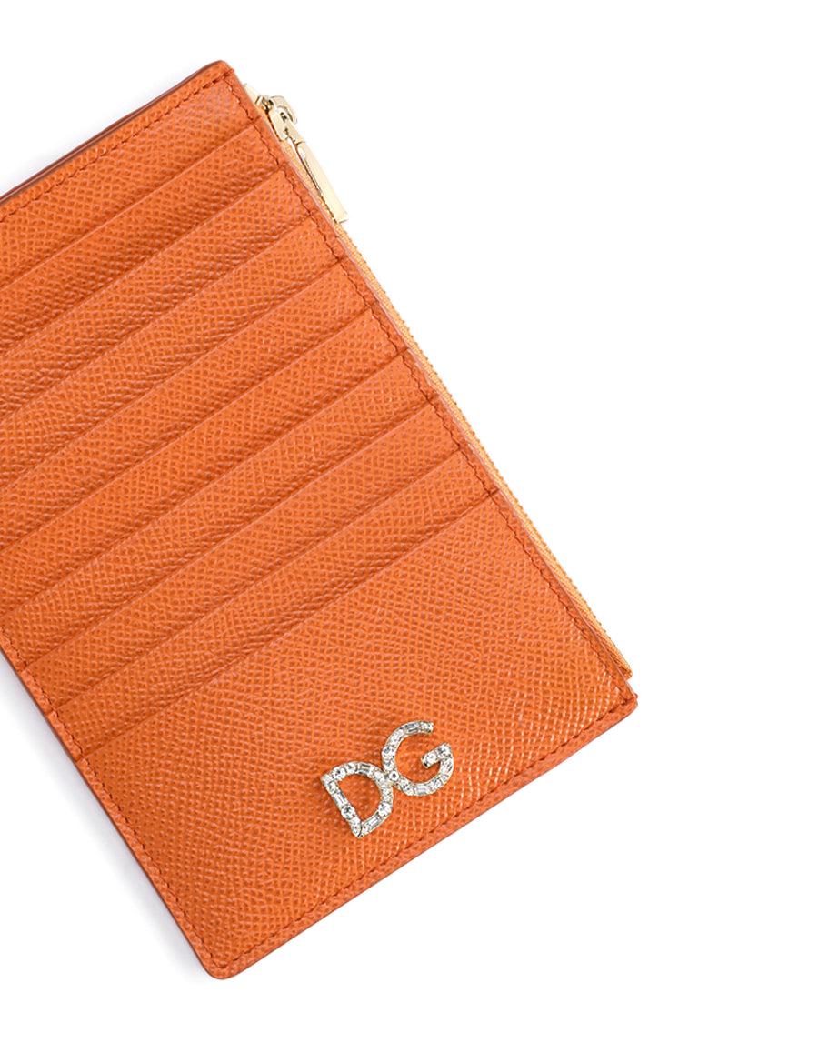 LARGE VERTICAL DAUPHINE CALFSKIN CREDIT CARD HOLDER