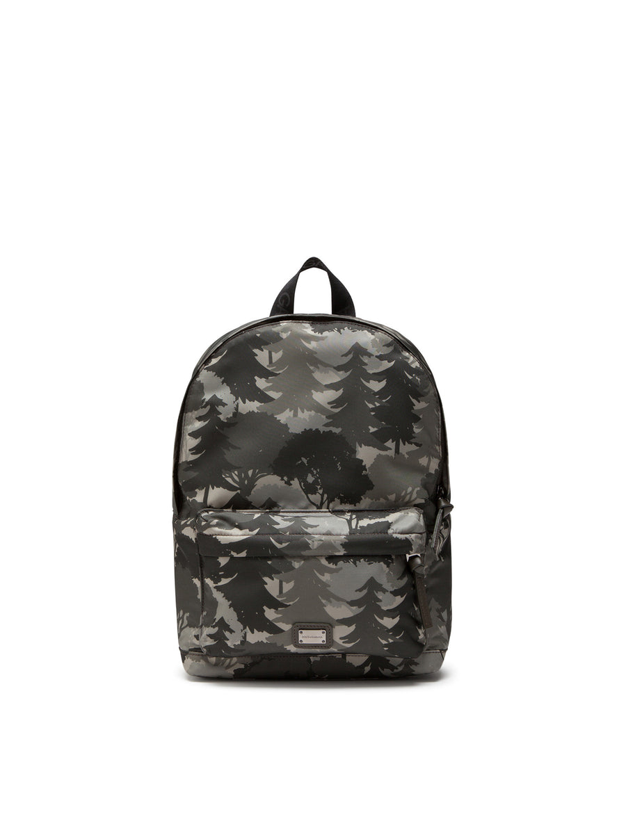 NYLON BACKPACK WITH FOREST PRINT