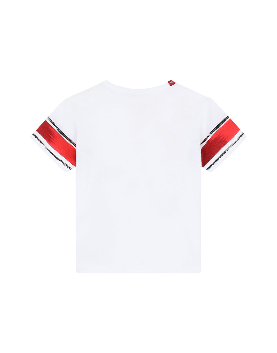 Jersey t-shirt with pictorial DG print