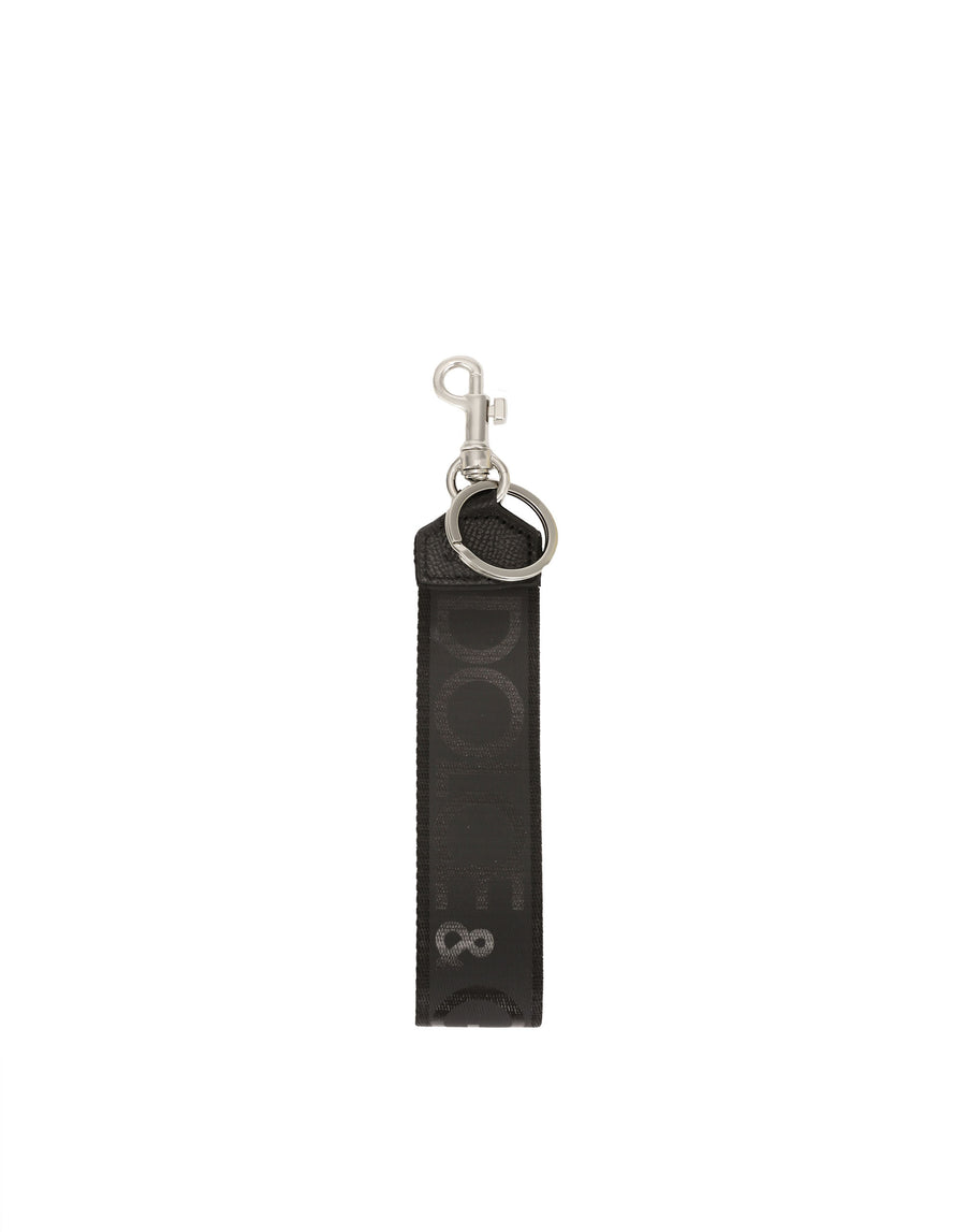 Keyring with snap-hook and logo lettering