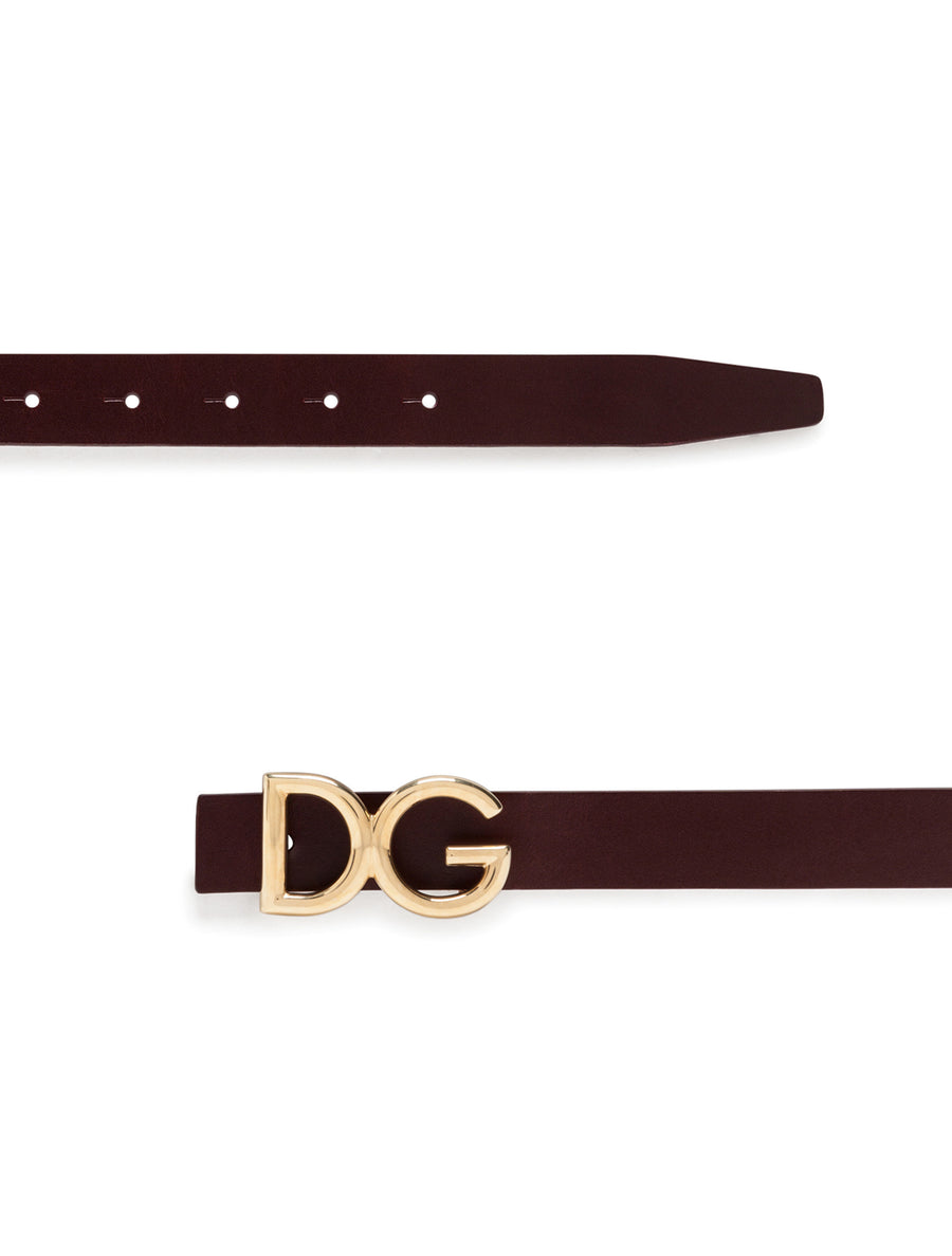 Dauphine leather belt