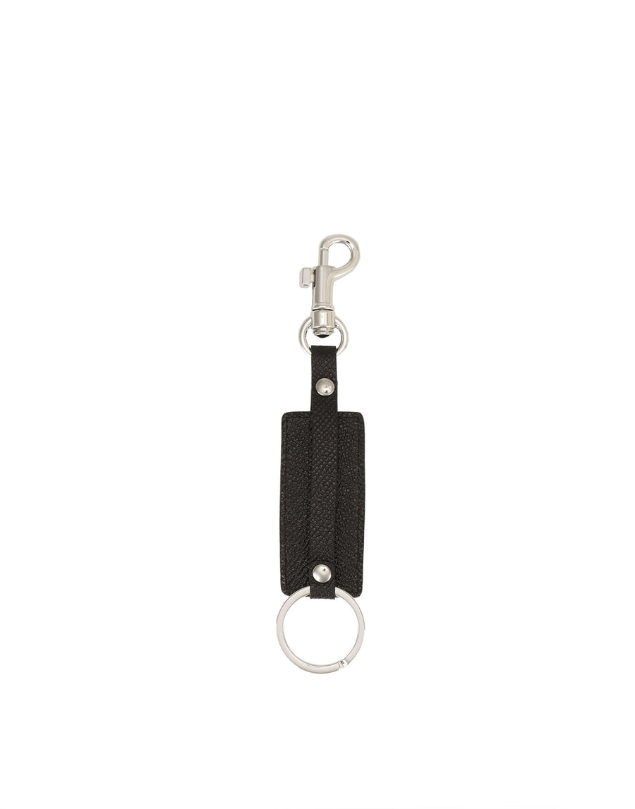 Leather keyring DG logo with snap-hook