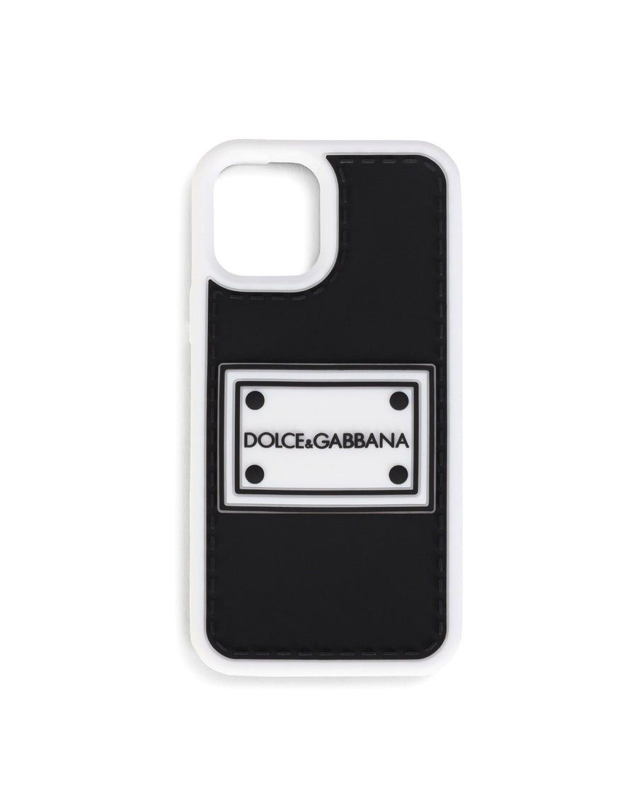 Rubber iPhone 12 Pro cover with branded plate