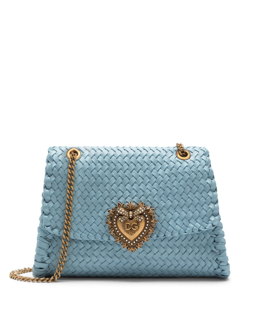 Large Devotion shoulder bag in woven nappa leather