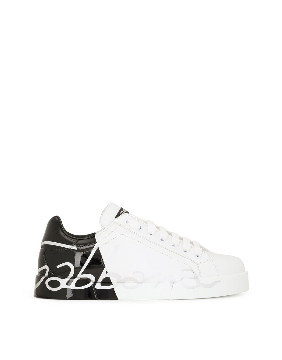 Two-tone DG sneakers with laces