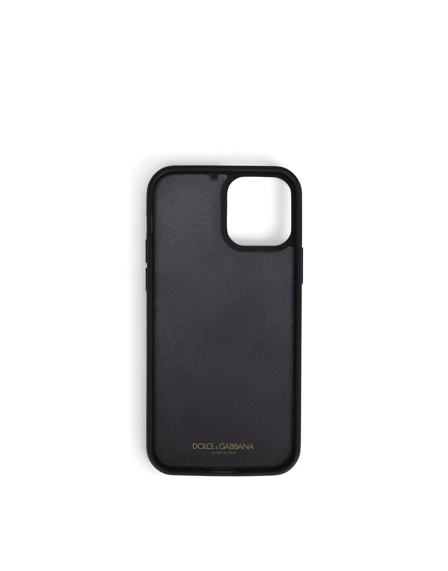 Dauphine calfskin iPhone 12 Pro cover with logo print