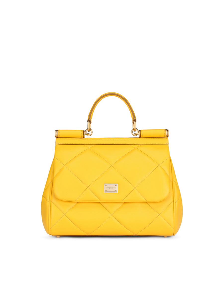 Medium Sicily bag in quilted Aria calfskin