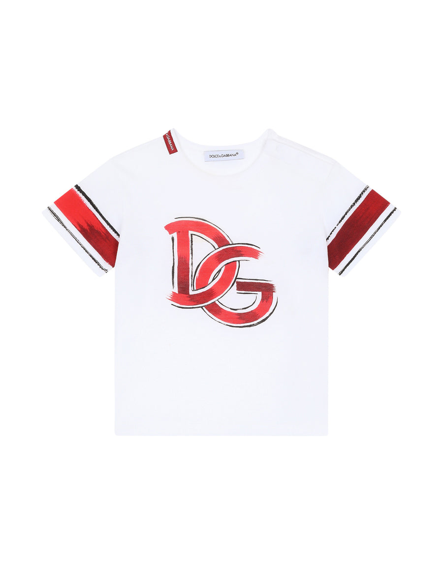 Jersey t-shirt with pictorial DG print