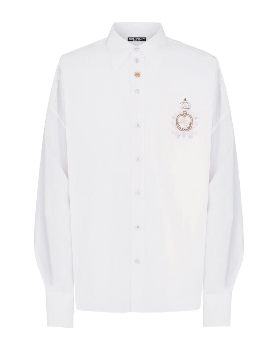 Cotton shirt with DG patch