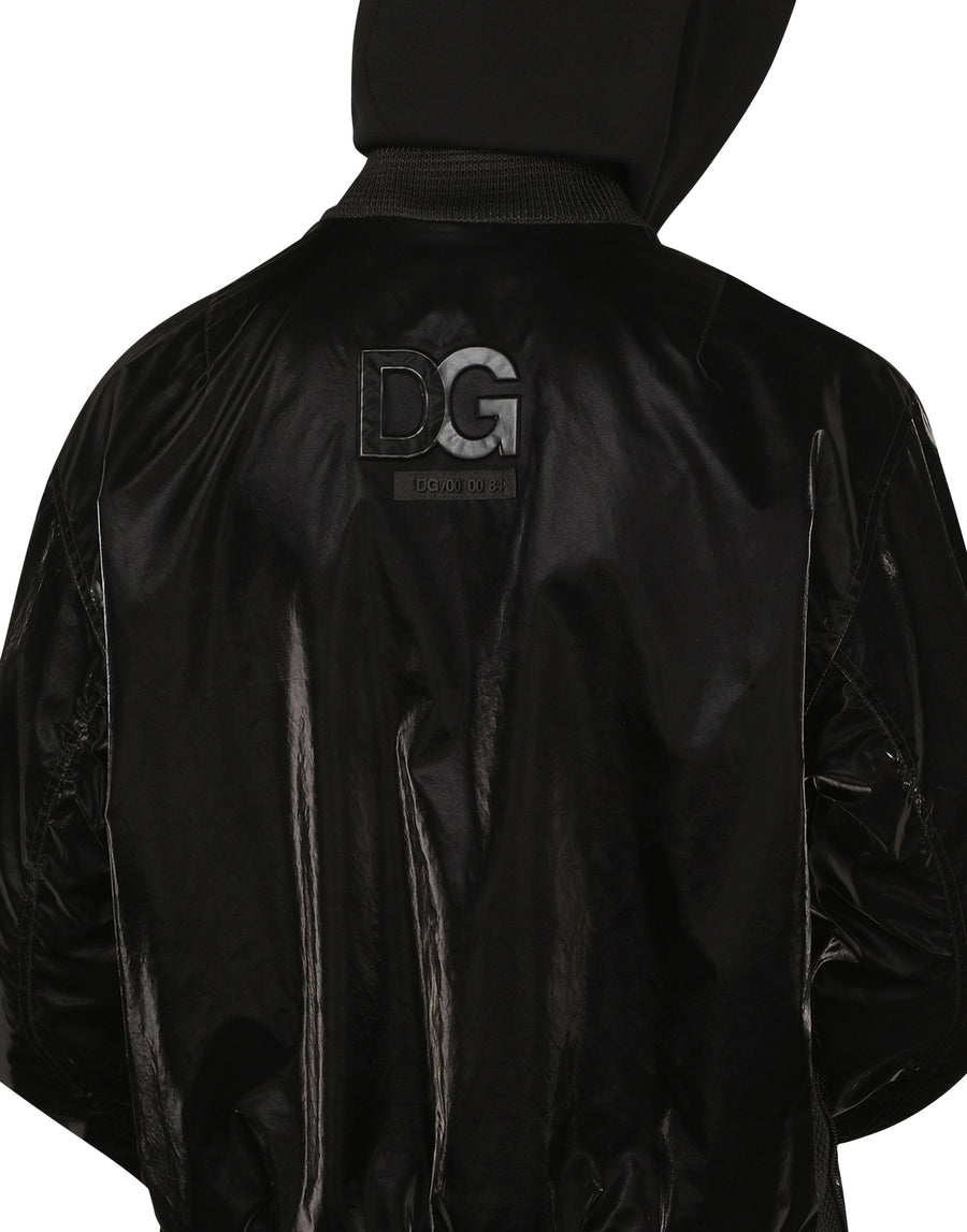 Nylon jacket with 3d DG logo