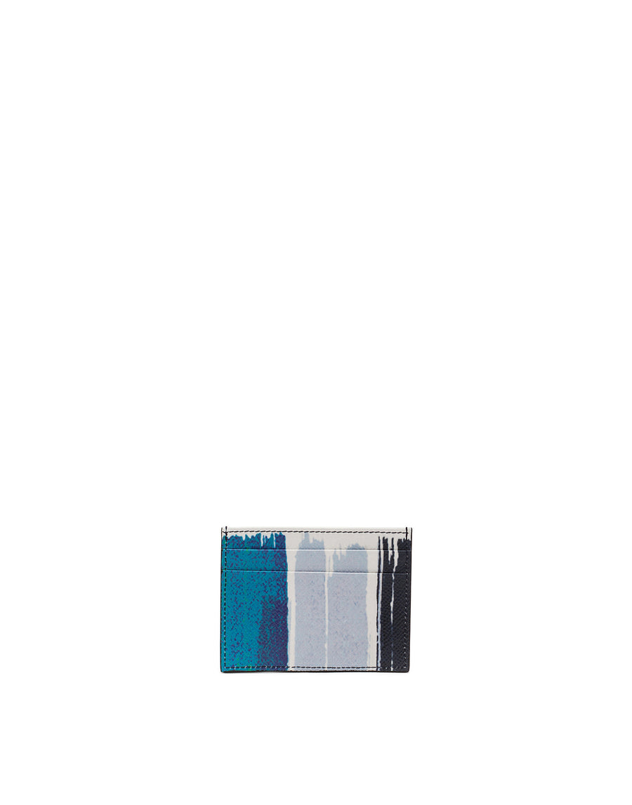 Dauphine calfskin card holder with logo print